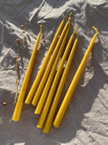 Lot de 6 petites chandelles en cire d'abeille