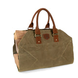 Sac à bûches 2 en 1  - Vert militaire