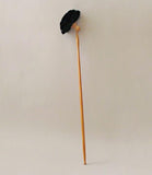 Tête de loup orientable en poils de chèvre ou crin de cheval