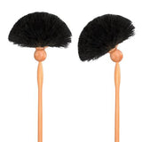 Tête de loup orientable en poils de chèvre ou crin de cheval