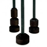 Set de 3 bougeoirs en bois pour bougies fines