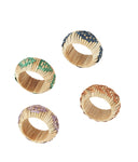 Set de 4 ronds de serviette